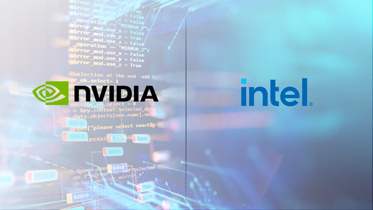 Nvidia ejecuta inversión de 5.000 millones de dólares en acciones de Intel