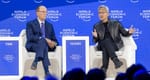 Jensen Huang y Larry Fink en Davos: la IA impulsa el “mayor despliegue de infraestructura en la historia humana”.