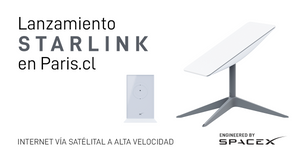 Paris es la primera tienda autorizada por Starlink para distribuir en Chile el kit de internet satelital