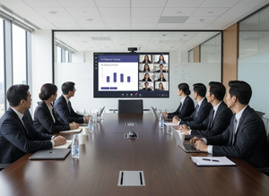 La tecnología QD-OLED de Samsung redefine la eficacia en las reuniones ejecutivas