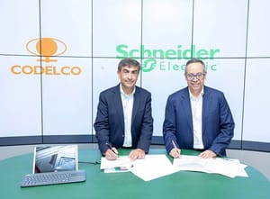 Codelco y Schneider Electric sellan acuerdo para impulsar la digitalización y eficiencia energética en minería