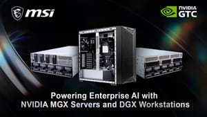 MSI presentó servidores MGX y una workstation DGX para cargas empresariales de IA
