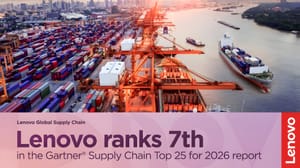 Lenovo sube al séptimo lugar global en el Supply Chain Top 25 de Gartner
