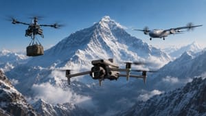 DJI prueba drones en el Everest para logística y ciencia