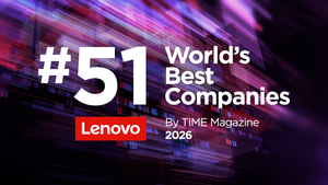 Lenovo es reconocida entre las Mejores Empresas del Mundo 2026 de TIME magazine