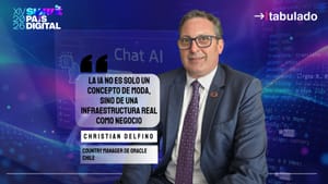 Christian Delfino, Country Manager de Oracle Chile: "La IA no es solo un concepto de moda, sino de una infraestructura real como negocio".