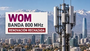 Subtel deniega a WOM una prórroga de 30 años sobre concesiones de 800 MHz sin uso efectivo