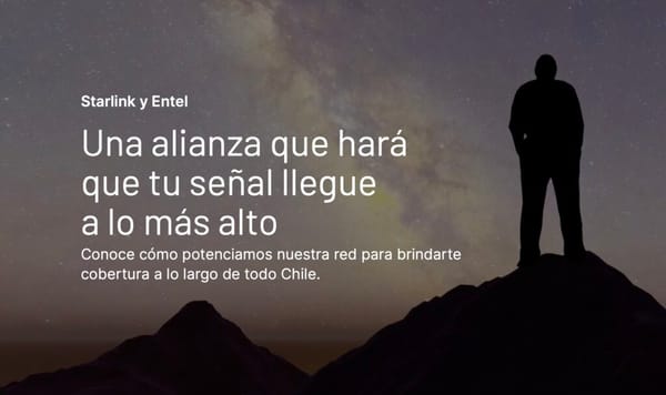 Entel y Starlink ofrecerán cobertura satelital Direct to Cell en todo Chile