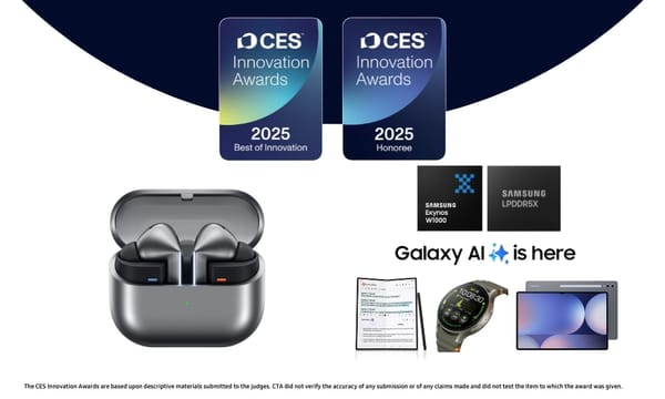 Consumer Technology Association premia las innovaciones de Samsung basadas en AI