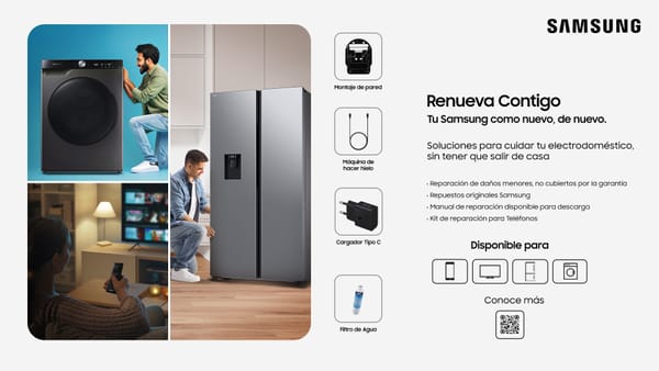 Samsung lanza “Renueva Contigo” para autoservicio del consumidor