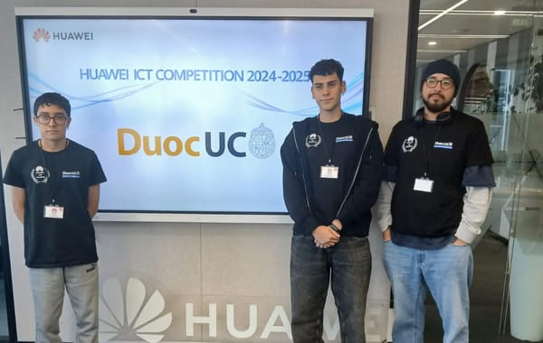 Estudiantes del Duoc UC llegan a final mundial del Huawei ICT Competition 2024-2025