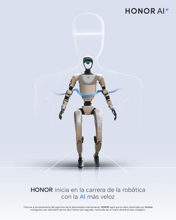 HONOR ingresa al mundo de la robótica y establece un nuevo récord de velocidad para robots humanoides