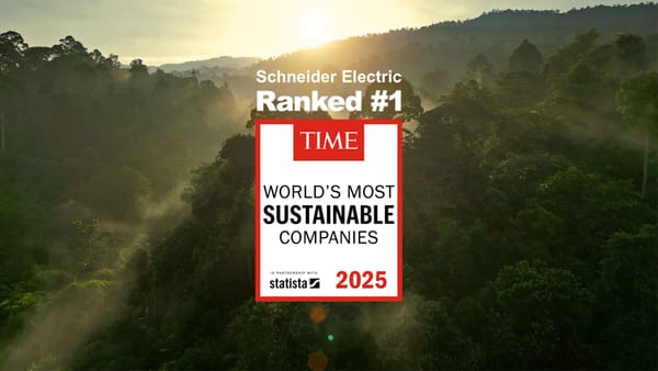 Schneider Electric reconocida como la empresa más sostenible del mundo
