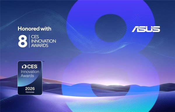 ASUS obtiene 8 premios Innovation Awards en CES 2026