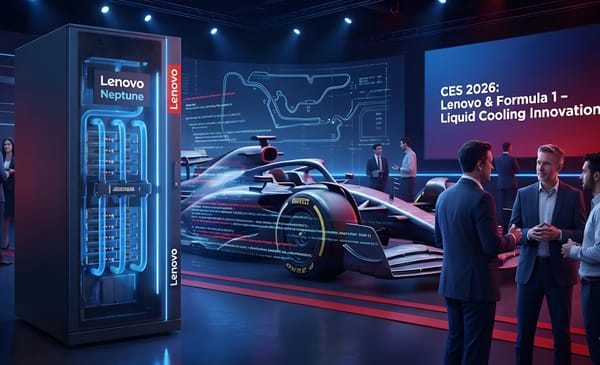 Eficiencia térmica estratégica: Lenovo y F1 redefinen el cómputo sostenible en CES 2026
