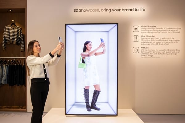 ISE 2026: Samsung transforma el punto de venta con su primera vitrina digital 3D sin gafas