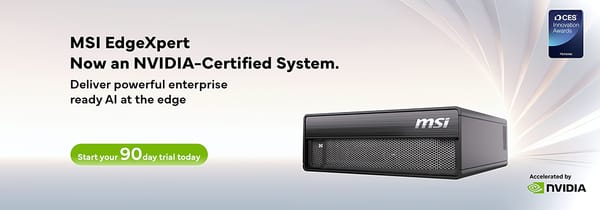 MSI logra certificación de NVIDIA para EdgeXpert y refuerza su propuesta de IA empresarial