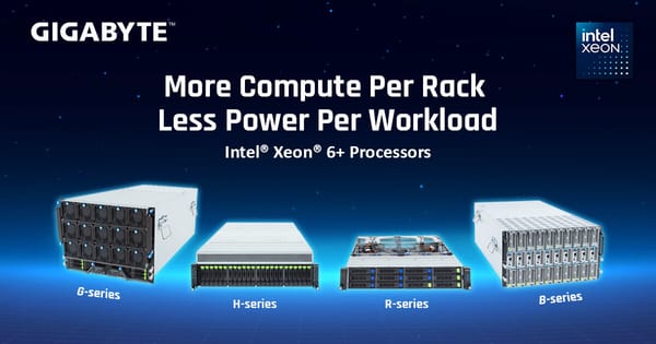 Giga Computing suma soporte para Intel Xeon 6+ en servidores de alto rendimiento