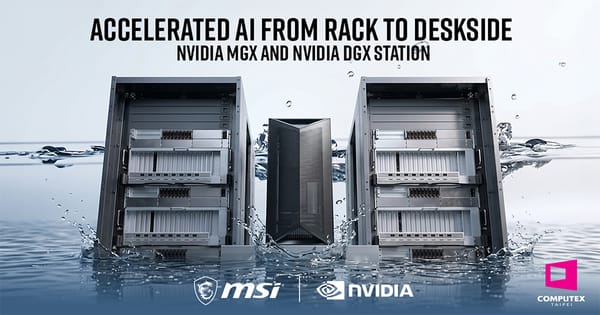 MSI lleva servidores MGX con refrigeración líquida y DGX Station a Computex 2026