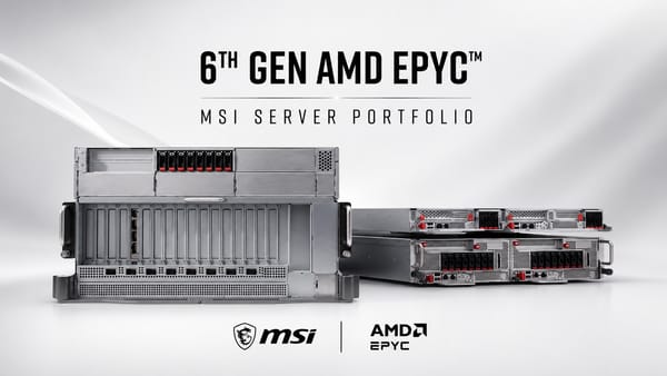 MSI presenta servidores con AMD EPYC de sexta generación