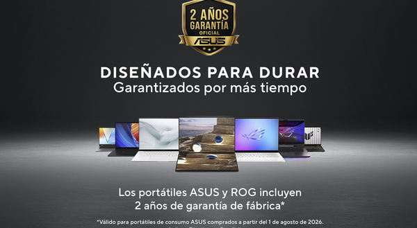 ASUS refuerza su compromiso con clientes y aumenta a 2 años la garantía en sus laptops de consumo