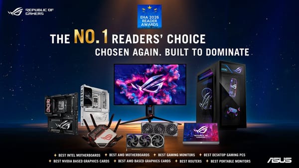 ASUS obtiene diez EHA Reader Awards 2026 por placas madre, gráficas y otros equipos
