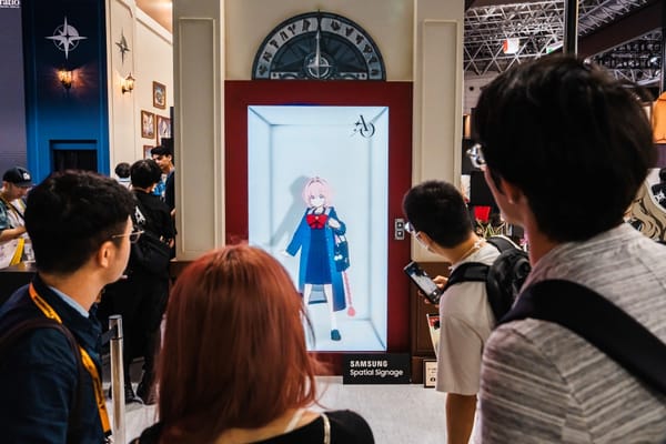 Samsung muestra el uso de pantallas 3D sin gafas para señalización digital