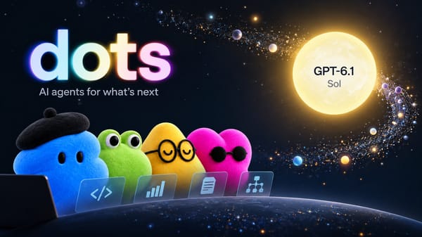 OpenAI presenta dots con GPT-6 Astra y lanza GPT-6.1 Sol para Work, Codex y la API