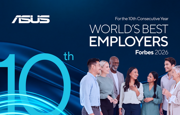 ASUS cumple diez años consecutivos entre los empleadores reconocidos por Forbes y amplía su formación interna en IA